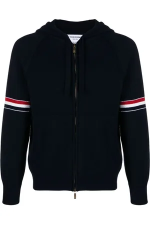 Thom Browne Kaschmir-Hoodie mit RWB-Streifen