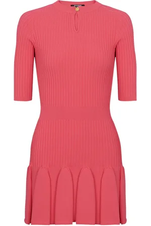 Balmain Geripptes Minikleid