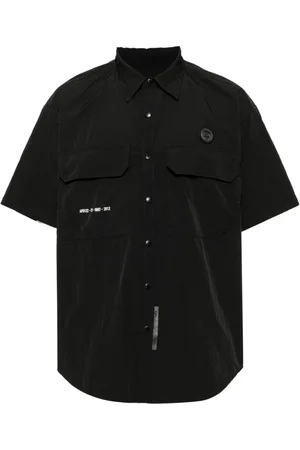 A Bathing Ape Hemd mit Logo-Schild