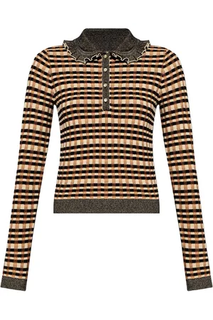 ULLA JOHNSON Kita Pullover mit Karomuster