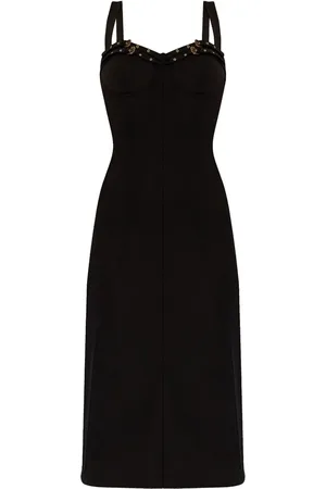 VERSACE Midikleid mit Schnallen