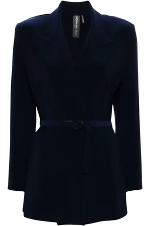 Norma Kamali Doppelreihiger Blazer mit steigendem Revers