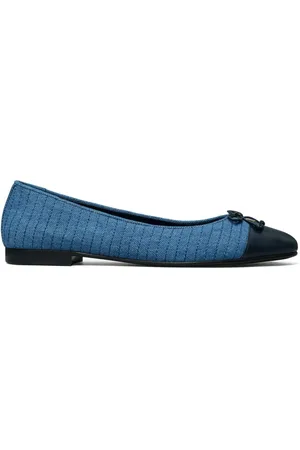 Tory Burch Gesteppte Ballerinas mit Kontrastkappe
