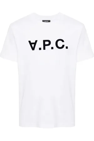 A.P.C. T-Shirt mit beflocktem Logo