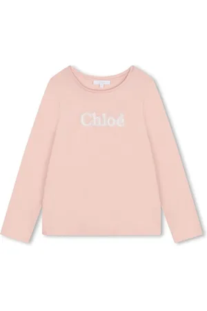 Chloé T-Shirt mit Logo-Stickerei