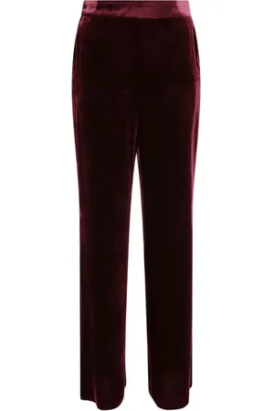 Etro Straight-Leg-Hose in Samtoptik