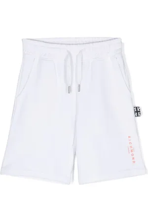 John Richmond Joggingshorts mit gummiertem Logo