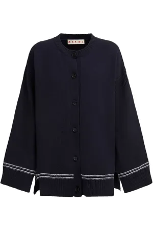 Marni Intarsien-Cardigan mit Logo