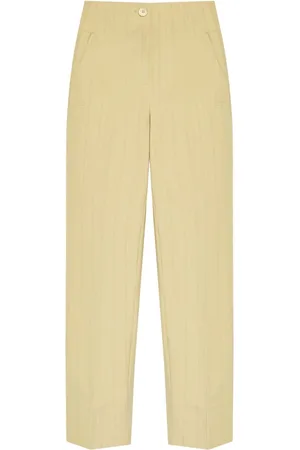 Ganni Gestreifte Hose mit hohem Bund