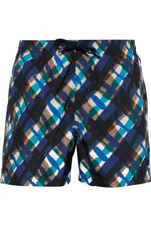 CANALI Badeshorts mit abstraktem Muster