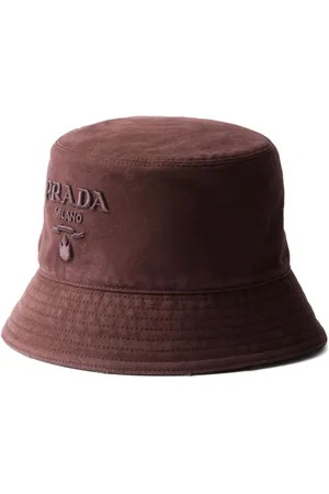 Prada Fischerhut mit Logo-Stickerei