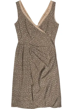 Prada 2000s Midikleid mit Leoparden-Print