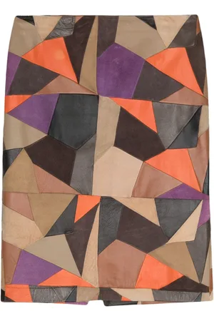 VERSACE 2000s Minirock mit geometrischem Print