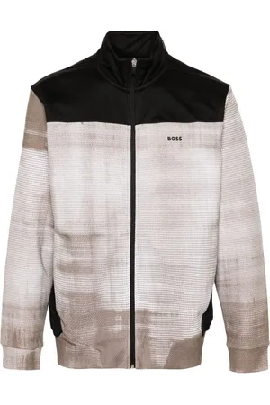 HUGO BOSS Sportjacke mit abstraktem Muster