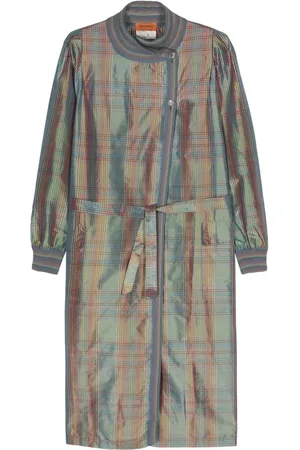 Missoni 1970s Seidenmantel mit Karomuster