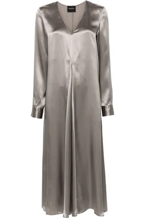 Simonetta Maxikleid aus Seidensatin