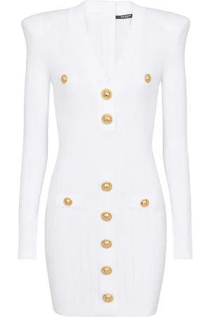 Balmain Kleid mit Zierknöpfen