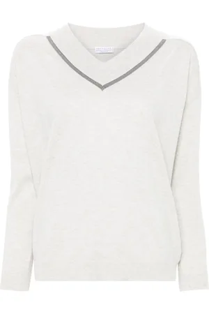 Brunello Cucinelli Pullover mit V-Ausschnitt