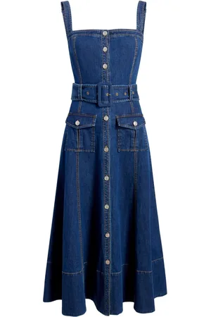Cinq A Sept Vega Midikleid aus Denim