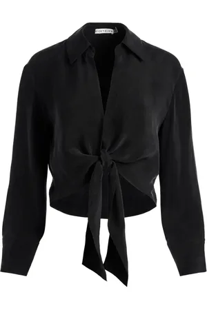 ALICE+OLIVIA Hannon Bluse mit Schleifenverschluss