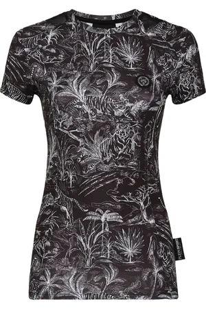 Philipp Plein Kompressions-T-Shirt mit grafischem Print