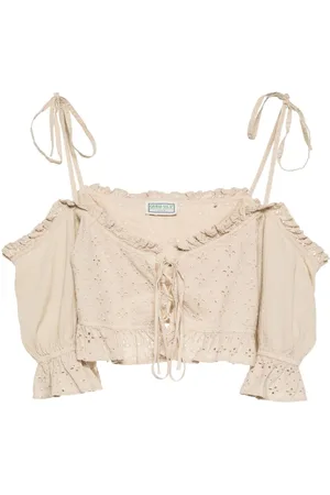 Guess Top mit Lochstickerei