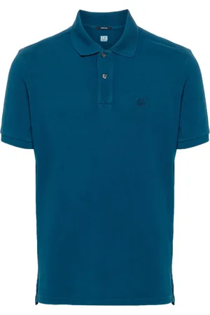 C.P. Company Poloshirt mit Logo-Stickerei