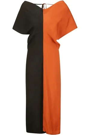 Colville Kleid mit drapiertem Ausschnitt
