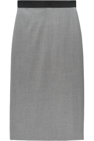 Msgm Maxirock mit Logo-Stickerei
