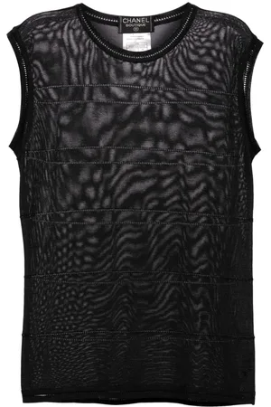CHANEL Gestreiftes 1997 Stricktop