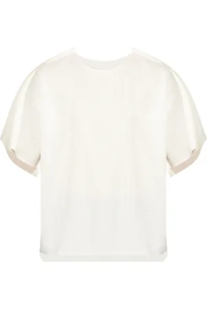 PLEATS PLEASE ISSEY MIYAKE T-Shirt aus geripptem Strick