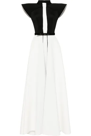 Saiid Kobeisy Zweifarbiges Abendkleid
