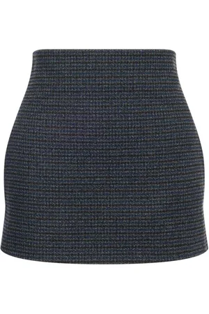 Serafini Tweed-Minirock mit hohem Bund