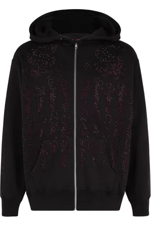 Supreme Hoodie mit Kristallen