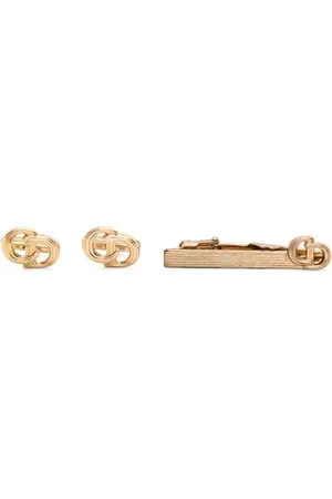 Dior 1990s Set aus Manschettenknöpfen und Krawattenspange