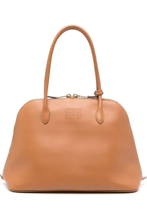Miu Miu Shopper mit Logo-Prägung
