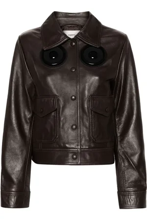COPERNI Lederjacke mit Applikation