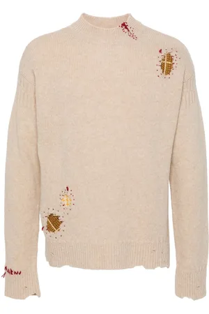 Marni Shetland Pullover mit Distressed-Detail