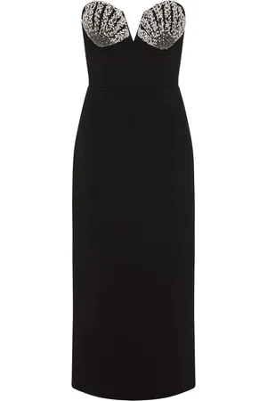 Rebecca Vallance Trägerloses Cordelia Midikleid
