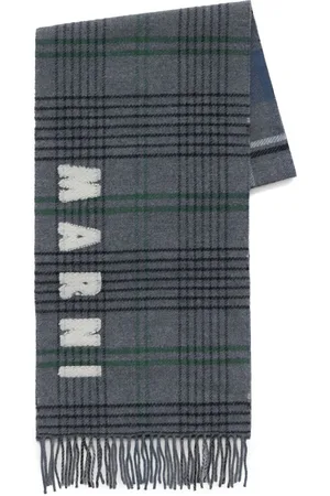 Marni Intarsien-Schal mit Logo
