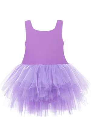 Mimi Tutu Ärmelloses Tüllkleid mit eckigem Ausschnitt