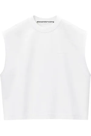 Alexander Wang Trägershirt mit Logo-Prägung