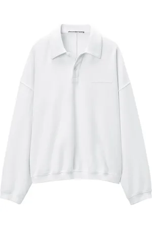 Alexander Wang Poloshirt mit Logo-Prägung