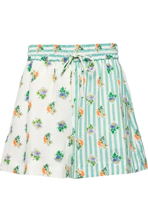 ALÉMAIS Leinenshorts mit Blumen-Print