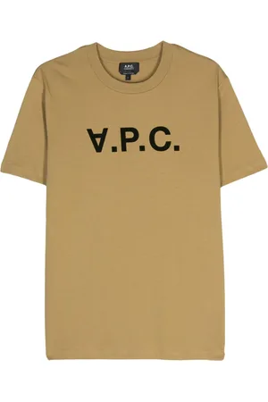 A.P.C. T-Shirt mit beflocktem Logo