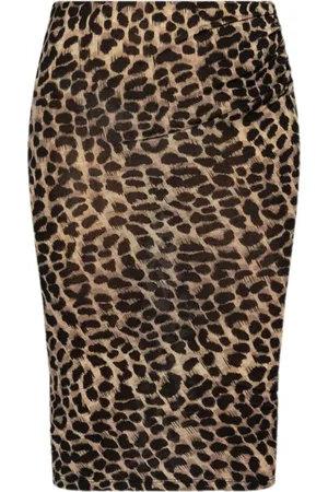 BLUMARINE Minirock mit Leoparden-Print