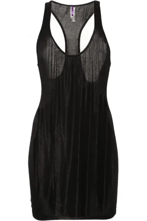 MAISON CLOSE Geripptes La Femme Amazone Minikleid