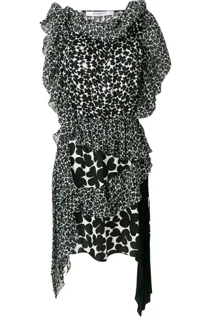 Givenchy Gemustertes Kleid mit asymmetrischem Schnitt