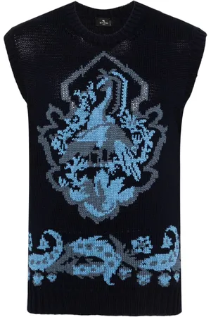Etro Pullunder in Intarsienstrick