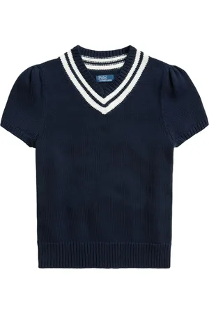 Ralph Lauren Kurzärmeliges Strickoberteil